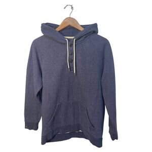 Heather Rye‎ Mens Blue 3 Button Henley Hoodie Medium Pre-owned